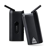 HIZEN VAPORIZERS NANU Verdampfer für Kräuter Konvektion, Premium Kräuter Vaporizer, austauschbarer 3200 mAh Akku, USB-C, 80-220 °C, Display (Schwarz)