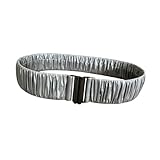 Harilla Elastischer Damen-Taillengürtel, Taillenformer für Mäntel, Wintermäntel, Kleider und Mäntel, Silber Grau, 72 Cm