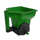 Buerfu Handkurbel Streuer Un-iversal - Gleichmäßig Verteilt Dünger, Rasensamen & Streusalz | Ganzjahres-Gartenstreuer Mit Granulat-Förderrad