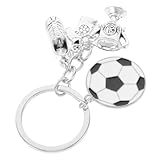 Abaodam Fußball Schlüsselanhänger für Mädchen Einzigartiger Anhänger für Rucksäcke Trendiges Sport Accessoire für Fußballfans Perfektes für Sportliebhaber