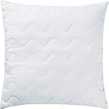 Erwin Müller Kinder-Kissen, Kopfkissen, Kissenfüllung weiß Größe 80x80 cm - anschmiegsam und feuchtigkeitsregulierend, hygienisch und pflegeleicht