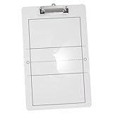 Supvox Tragbares Volleyball Taktikboard aus Langlebigem PVC Trocken Abwischbar Leichtes Coaching Board für Trainer Inklusive Vollständigem Volleyballfeld zur Spielanalyse und