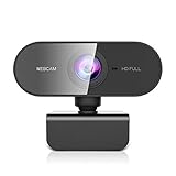 DDKJ Webcam mit Mikrofon,1080P Full HD Kamera PC Laptop,USB Web Cam Plug&Play,Externe Streaming Camera,Mini Facecam Videokonferenz Face Cam für Computer MacBook Microsoft Teams Gaming Meeting Live