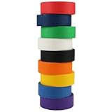 9 Rollen Klebeband Bunt Kreppband,2cm x 13m Abklebeband Regenbogen Masking Tape,Buntes Kreppband Malerband,Painters Tape,Klebeband Farbig Kreppklebeband für Scrapbooking,Malerei,Wandkunst,DIY Handwerk