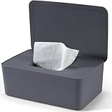 Feuchttücher Box für Baby, Feuchttuchbox Baby, Box für Feuchtes Toilettenpapier, Feuchte Tücherbox Weiß Aufbewahrungsbox mit Deckel Hält Die Tücher, Feuchtpapierbox für Zuhause und Büro
