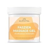 ALMIVITAL Faszien Massage Gel mit Hyaluronsäure 250 ml – von Physiotherapeuten empfohlen – für geschmeidige Faszien, Muskeln & wohltuende Massagen – zur Unterstützung der Muskelentspannung