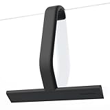 dancemoon JustHang Duschabzieher für Duschwand, einteiliges Silikon mit integriertem Haken, 25 cm, Schwarz