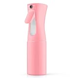 URAQT Sprühflasche, 200 ml Zerstäuber Sprühflasche Haare Klein, Salon Wasserspray Spray Bottle Hair, Wassersprühflasche Sprühflaschen für Frisuren, Pflanzen, zum Putzen (200 ml – Hellrosa)