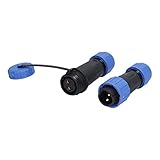 Aviation Plug -Sockel, IP68 Wasserdichte Lötlötfreie Männliche Weibliche Stecker 2 Pin 250 V 20A LP16 mit Schraubenkrimpern für Kommunikationsgeräte