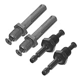 GALPADA 4 Stück Hochcarbonstahl Bohrfutter Adapter Teilig Schlagschrauber Kupplung Gewindeadapter Vielseitiger Hammer Bohrer Einsatz für Heimwerker Holzmechanik Reparatur