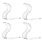 BESTYASH 4Stücke S Förmige Schuhständer Transparente Displays für Damen und Herrenschuhe Platzsparende Aufbewahrungslösungen für High Heels und Sportschuhe