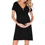 Morgenmantel, flauschig, weich, lässig, V-Ausschnitt, A-Linie, Swing-Wickelkleid, Umstandskleid, Midi-Umstandskleid für Fotoshooting, Zuhause, Schlafzimmer, Spa und Hotel, Outfits, Weihnachtsparty