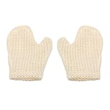 MOTHNUR 2 Stück Peeling Badehandschuhe aus Jute 205X16cm Körperreinigungshandschuhe mit Reichhaltigem Schaum Leicht und Kompakt für Reisen und Camping