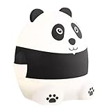 Niedliche Panda Nachtlampe, Panda Nachtlampe Für Stillzeit, Wiederaufladbares Silikon Nachtlicht Für Kinderzimmer, Stillzimmer, Schreibtisch & Nachttisch