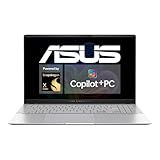 ASUS Vivobook S 15 OLED S5507QA Copilot+ PC | 15,6' 2,8K WQHD+ OLED Display | Qualcomm Snapdragon X Elite X1E | 16GB RAM | 1TB SSD | Win11 | QWERTZ | Silver