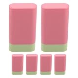 NIYANGLE Leere Nachfüllbare Deostick Tuben 20g Kunststoff Tiefrosa Auslaufsichere Kleiner Flaschen für Deo Festes Parfum Rouge Wiederverwendbar für Reisen und Selbstgemacht Kosmetik