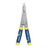 Aetluxery Multifunktionale Zange, Drahtschneider und Abisolierlöcher, Nadel- und Flachzange, Kombizange für Elektriker, geschmiedeter Karbonstahl, Präzisions-Hand