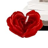 Rosenkerze, Valentinstag, Duftkerze zum Valentinstag – Duftkerzen in Rosenform | zarte ästhetische Kerzen für Frauen, Freundin, Mutter, Frau, Valentinstag