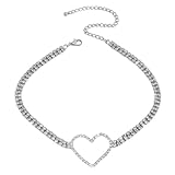 Homoyoyo Herz Halskette Für Damen Choker Halskette Mit Eleganter Halsschmuck Für Besondere Anlässe Für Familie Freunde