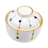 UTHCLO Keramik Schmor Suppentopf mit Deckel Hitzebeständiger Tontopf Glatte Oberfläche Vielseitig für Zuhause und Gastronomie Langlebiges Japanisches Geschirr