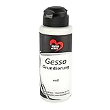 Ideen mit Herz Gesso | Premium-Grundierung für Acryl- & Ölfarben | stark deckend | 120 ml (weiß)
