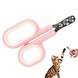 Katzen-Nagelknipser, kleiner Edelstahl-Hunde-Nagelschneider – Anti-Krallenschere, professionelles Haustierpflege-Werkzeug, doppelt, rund, für Kätzchen-Krallenpflege