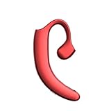 Zymoplas Bluetooth kompatibler 5.0 Kopfhörer mit Geräuschunterdrückung, ergonomischer Ohrbügel, Freisprech Audio Kopfhörer, Rot