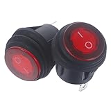 ABOOFAN 2Stücke Kfz Kippschalter Wasserdichter Pin Wippschalter Für Auto Robustes Design Für Innen Und Außenbereich Einfache Installation Einsetzbar