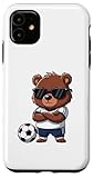 Niedlicher Cartoon-Bär-Fußballspieler, cool Hülle für iPhone 11