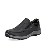 Rieker Herren Slipper 03651, Männer Slip On, lose Einlage, wasserabweisend, riekerTEX,Slip-ons,Mokassins,Halbschuhe,schwarz (00),41 EU / 7.5 UK