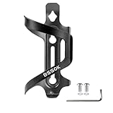BSSOK Flaschenhalter Fahrrad Seitliche, Aluminiumlegierung, Trinkflaschenhalter Fahrrad Seitliche für Rennrad/MTB/Mountainbike Getränkehalter Fahrrad 2 Pack (Schwarz 1PCS)