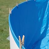 Gre FSP300 - Poolfolie für runde Pools, 300 x 90 cm (Länge x Höhe), Hängesystem, Farbe Blau