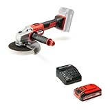 Einhell Professional Akku-Winkelschleifer AXXIO 18/150 Power X-Change (18 V, 700 W, 150 mm Scheibendurchmesser, 40 mm Schnitttiefe, Brushless, Softstart, inkl. Trennscheibe, 4,0 Ah Akku + Ladegerät)