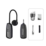 2,4G Drahtloses Clip-On Mikrofon für Saxophon und Blechblasinstrumente mit 49 m Reichweite, eingebautem 400 mAh Akku, Hypercardioid für Konzerte und Bandauftritte(One pull one)