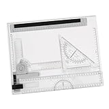 DOITOOL 1 Satz Zeichenbrett Architektur -Kit Architekturpapier Entwurfsvorlage für EIN Architekturvorlagen Architektur -Zeichnungswerkzeuge Plastik Transparent
