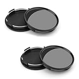 4 Stück Radnabenkappen, DEANKEJI Schwarz Radnabenabdeckung, mit Edelstahlring, Nabendeckel für Räder mit 63mm Durchmesser