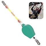 KBIBCK Höhensicherungsgerät Absturzsicherung 10M, Tragbar Fallschutz Auffanggerät, Absturzsicherung Einziehbar, Klettern Sicherungsgerät, Absturzsicherung Abseilgerät für Luftarbeiten, Klettern (Grün)