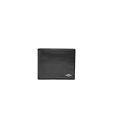 Fossil Brieftasche für Männer Ryan, Leder Bifold schwarz 11,4 cm L x 2,5 cm B x 9,5 cm H ML3736001