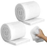 WJMY 2 Stück Filterwatte Aquarium, Verdickung, Hohe Dichte Filterschwamm 1m x 12cm, Filtermatte für Aquarien und Fischteiche, Filtervlies (100cm x 12cm x 3cm)