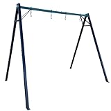 Pulverbeschichtetes Schaukelgestell (Metall) für Storchennest & Kinderschaukel I Doppelschaukel bis 200 kg belastbar I stabile & sichere Schaukel durch zusätzliche Querstreben- 270x172x200 für Kinder