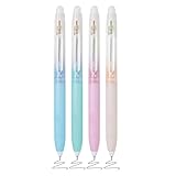 4 Stück Radierbarer Kugelschreiber, Tintenroller Radierbar, Radierbare Stifte Erasable Pens, Gelschreiber blau radierbar mit 0,5mm Strichstärke für Studenten Geschenk, Schulsachen Schul Bürobedarf
