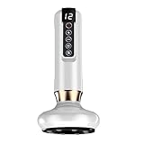 Cellulite-Gerät mit 12 Gängen, LED-Display, Cellulite-Massagegerät, kabellos, wiederaufladbar, vibrierendes Massagegerät, 12 Heizstufen + 12 Stärken Cellulite-Entferner, für Arme, Beine, Rücken,