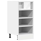 vidaXL Unterschrank Weiß 40x44,5x81,5 cm Holzwerkstoff, Küchenschrank, Schrank Küche, Unterschrank Küche, Küchenmöbel, Küchenzeile, Standschrank Küche
