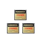 KINGDATA Industrielle kompakte Flash-Speicherkarte, 256 MB, FAT16, Typ I, für industrielle Geräte, Vintage-Digitalkameras, 3 Stück