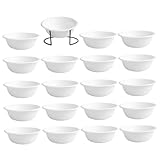 ELEOUTI Einweg Fressnäpfe für Katzen und Hunde Biologisch Abbaubares Papiernapf Schwarzem Halter Stabile Auslaufsichere Futternäpfe für Drinnen und Draußen Bequem für Haustiere