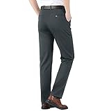 MILAX Herren Hose Cotton Slim Fit Chino Stretch Flat Front Pant Herren Anzughose Schmal Knöchellang Stretch Anzughose Straight Leg Hose Bequeme Stoffhose