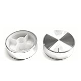 IBYZSO 2er-Pack Aluminium Knaufkappe Silber 30x10mm für 6mm Sechskant Potentiometer Lautstärkeregler