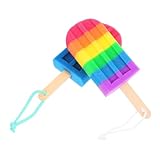 minkissy 2 Stück Großer Eiscreme-badeschwamm Körperwäscher Körperbeschrubbe Zum Duschen Luffa-schwamm Lollipop-badeschwamm Dusche Luffa Peeling-duschschwamm Spülschwamm Holz