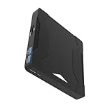 Bokcztml Dünner externer USB-3.0-Typ-C-Disc-Player mit 4 Anschlüssen, schnelle Geschwindigkeit, kompatibel mit Laptops, Desktops und mehr externen Festplatten für Reisen