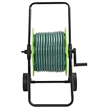 Kangmusi Schlauchwagen mit Schlauchanschluss-Set 0,5' 30 m PVC Grün, Grün 3281523